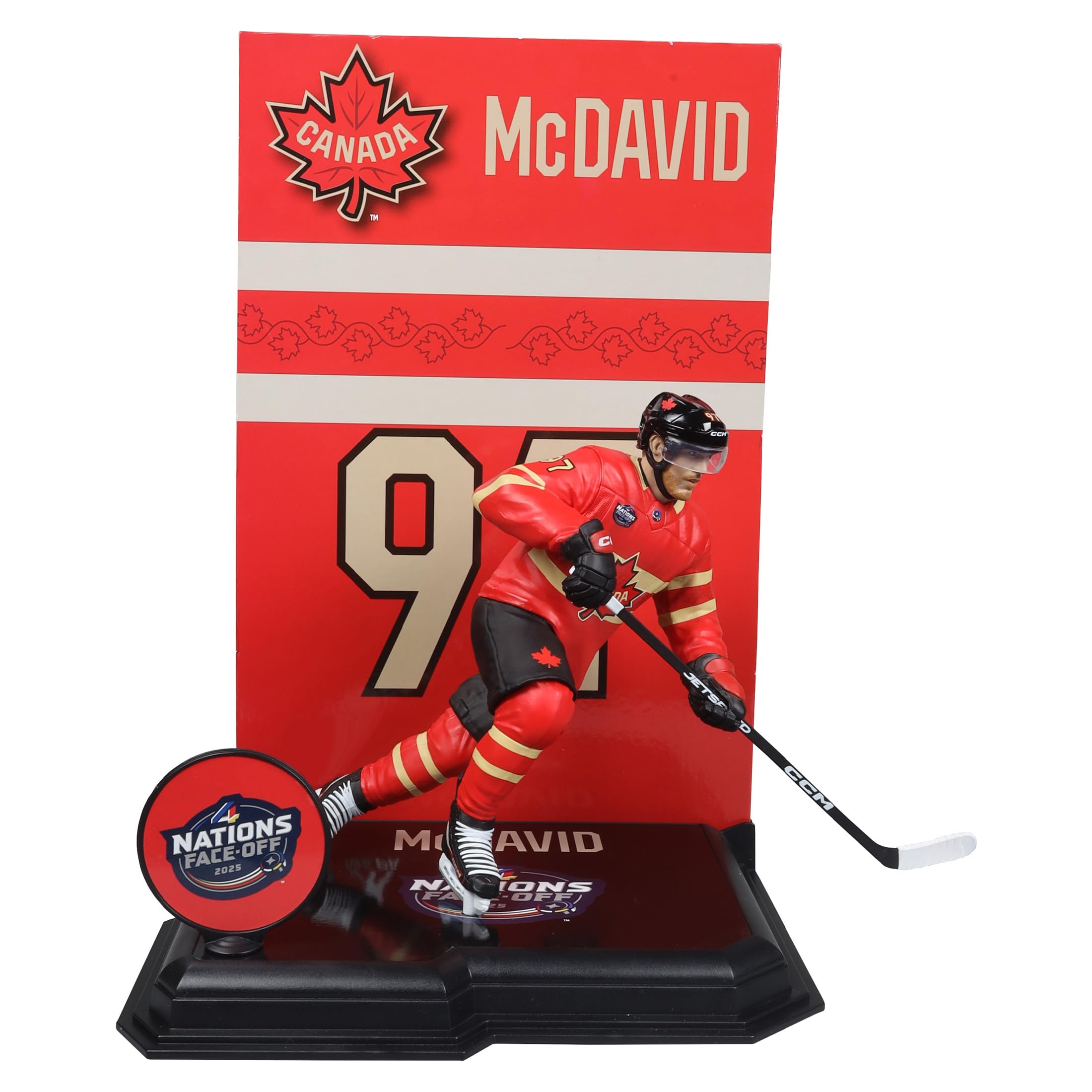 McFarlane Toys - Connor McDavid (Team Canada) NHL 7in Posed Figure 4 Nations Face Off McFarlane's SportsPicks