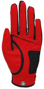 Zero Friction Junior Golf Gloves, Left Hand, One Size Golf, Red