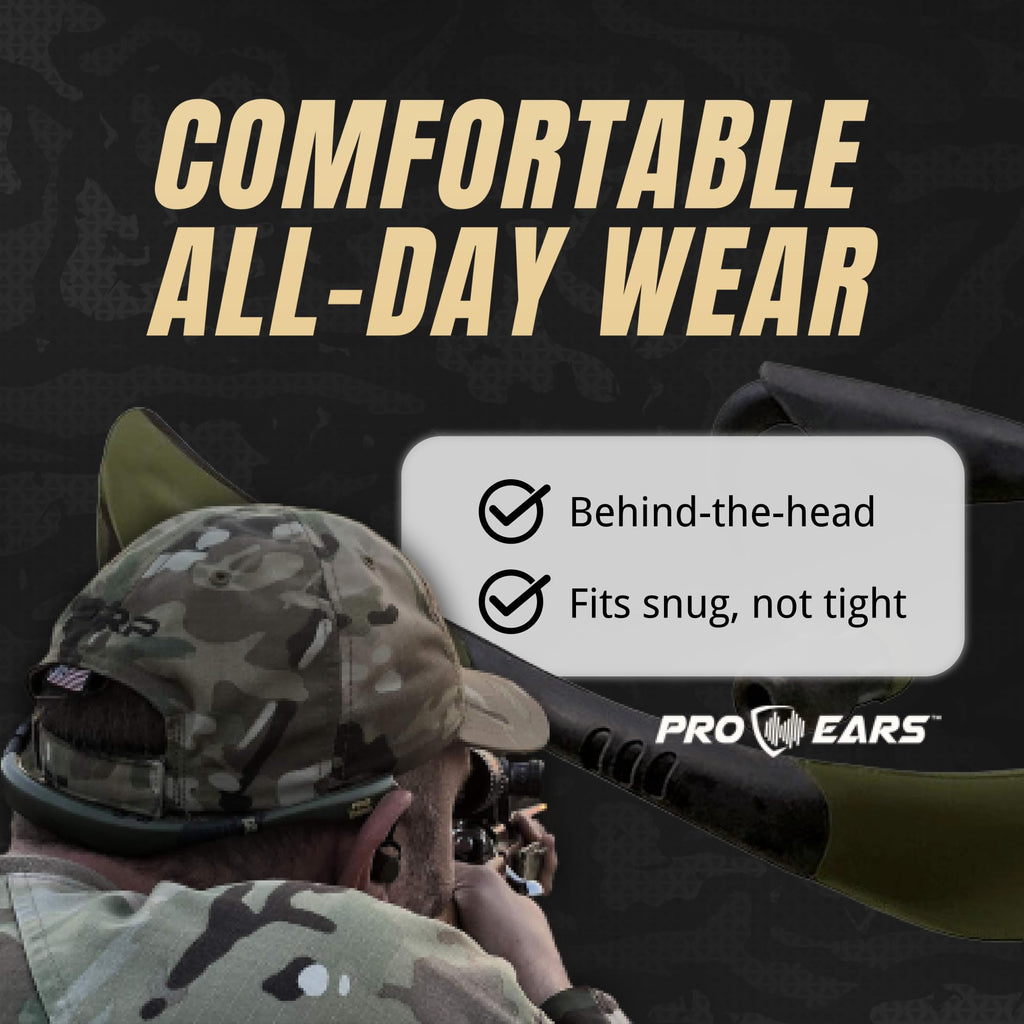 Pro Ears Stealth 28, Shooting Ear Protection, 28 Db, Situational Awareness, 18-Hour Battery Life, Noise Canceling Earbuds, Comfo