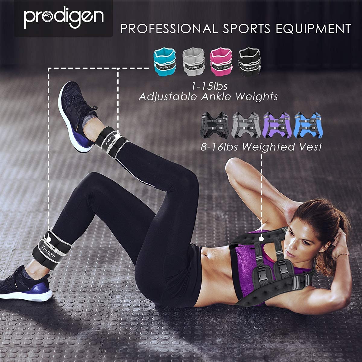 Prodigen Running Weight Vest For Men Women Kids 30 Lbs, Body Weight Vests For Training Workout, Jogging, Cardio, Walking, Elite