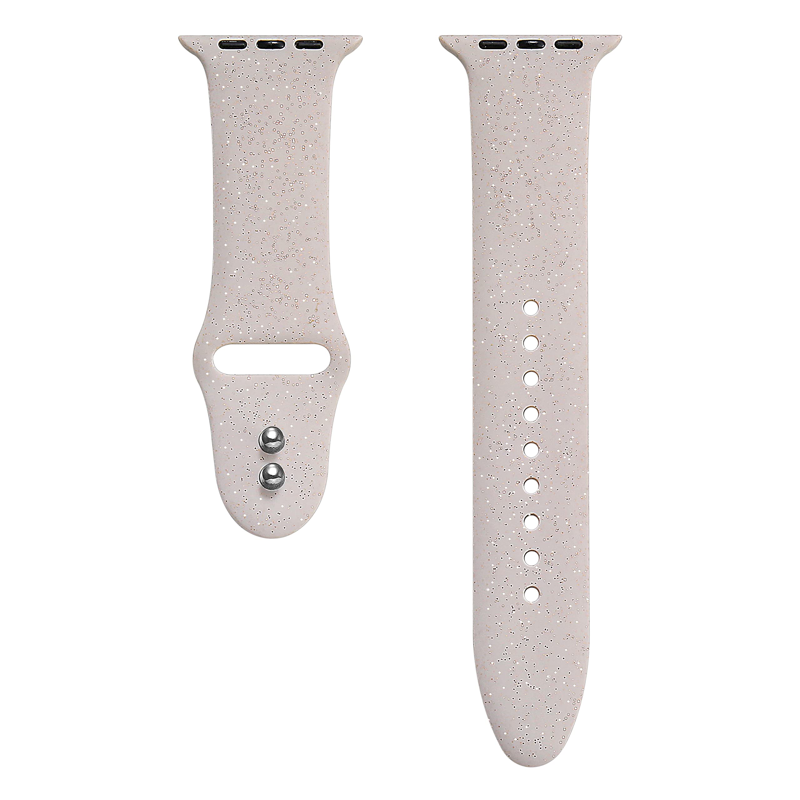 Libra Gemini 3 Pack Compatible With Apple Watch Band 49Mm 45Mm 44Mm 42Mm,Womens Sparkle Powder Soft Cute Silicone Sports Iwatch