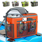 Skywin Kayak Cooler Behind Seat - Waterproof Kayak Seat Back Cooler- Compatible With Lawn-Chair Style Seats, Kayak Accessories S
