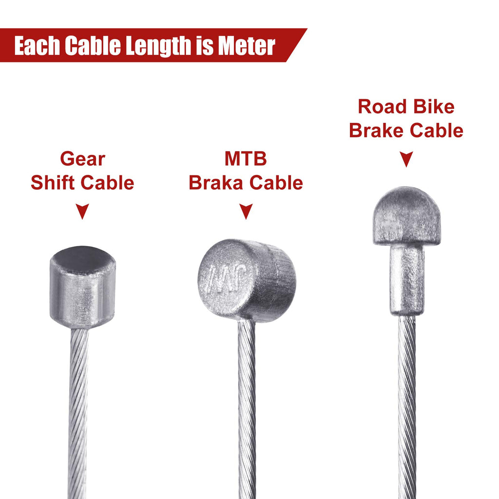 Universal Bicycle Transmission Line Bicycle Shift Derailleur Cable And Brake Cable Kit For Bicycle Mountain Road Bike Repair (Re