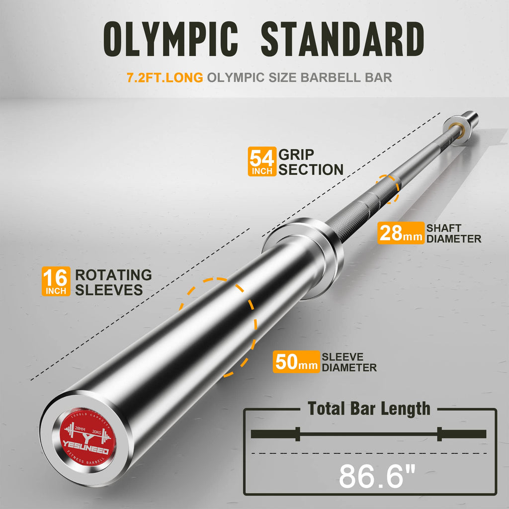 Olympic Barbell Ez Bar Curl Bar 4Ft/5Ft/7Ft For 2 Inch Weight Plates, Perfect For Home Fitness (300Lb/330Lb/400Lb/700Lb/1000Lb/1