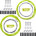 Boao Universal Bicycle Transmission Line Bicycle Shift Derailleur Cable and Brake Cable Kit for Mountain Road Bike Repair(Green)