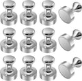CARTSHOPPER Fridge Magnets 12Pcs, Refrigerator Magnets Magnetic Push Pins, Magnetic Thumb Tacks, Whiteboard Magnets, Map Magnets