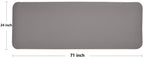 Balancefrom All Purpose 1/2-Inch Extra Thick High Density Anti-Tear Exercise Yoga Mat And Knee Pad With Carrying Strap, Gray