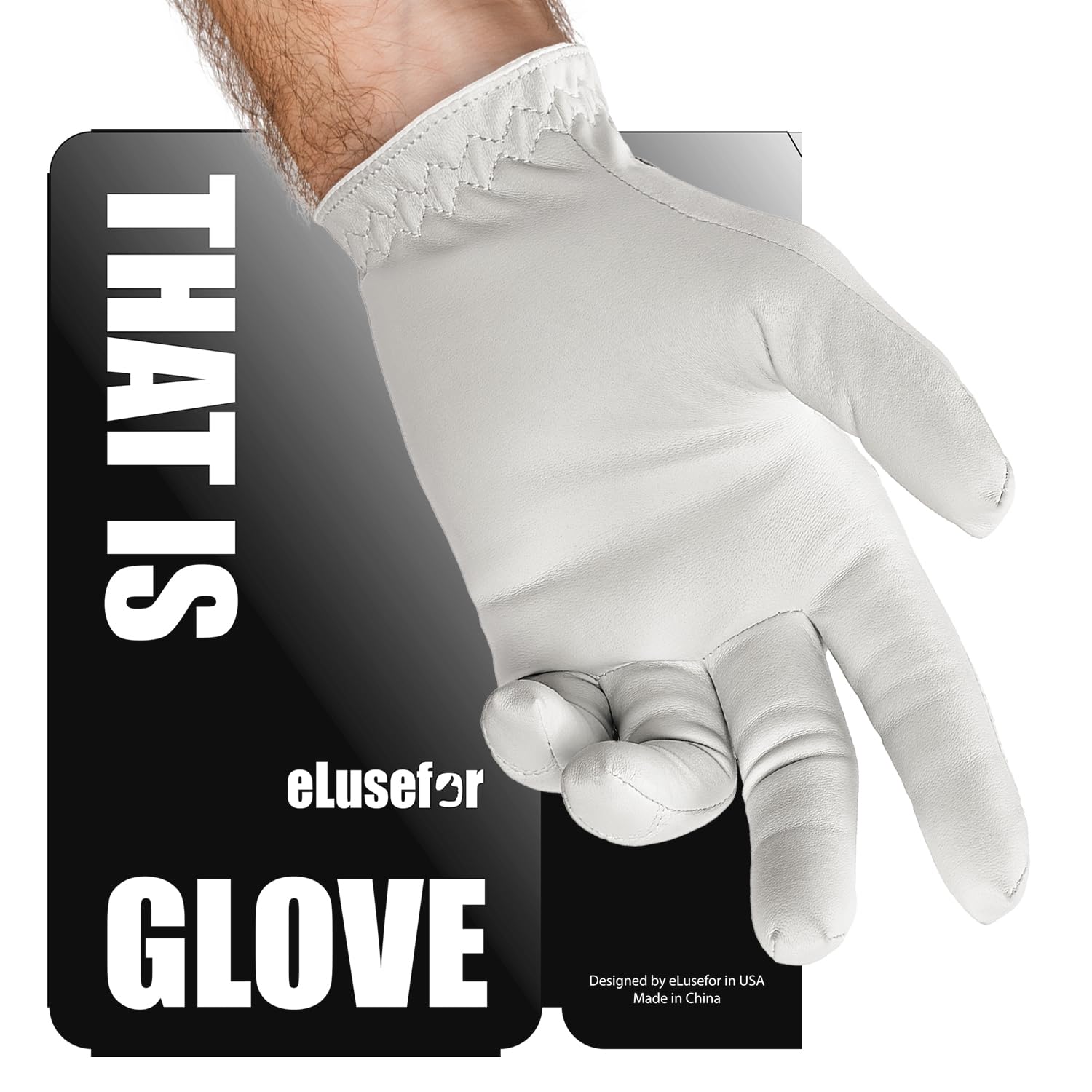 Elusefor Precisionpro Master Left Hand Golf Glove - Ultimate Control For Perfect Swing, Moisture-Wicking, Durable, Ergonomic Des