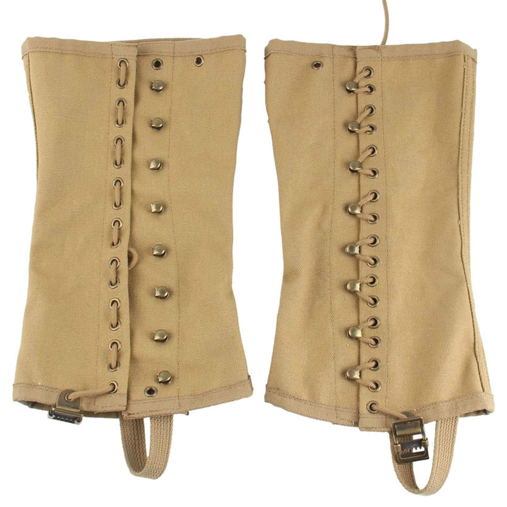 Smont Ww2 Us. M1936 Gaiters Leggings Repro Wwii Soldier Canvas Puttee For Hiking Climbing Khaki