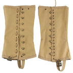 Smont Ww2 Us. M1936 Gaiters Leggings Repro Wwii Soldier Canvas Puttee For Hiking Climbing Khaki
