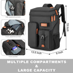 Insulated Cooler Backpack,45 Cans Multifunctional Double Deck Leakproof Cooler Bag With Sternum Strap,Large Capacity Lightweight