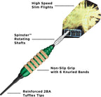 Viper Spinning Bee Soft Tip Darts with Casemaster Storage/Travel Case, Green, 16 Grams