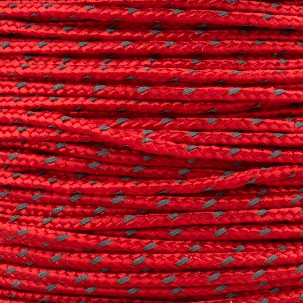 Paracord Planet Micro Paracord - Thin Braided Cord For Crafting, Fishing, And Diy Projects In 125 Ft Spools - Reflective Imperia