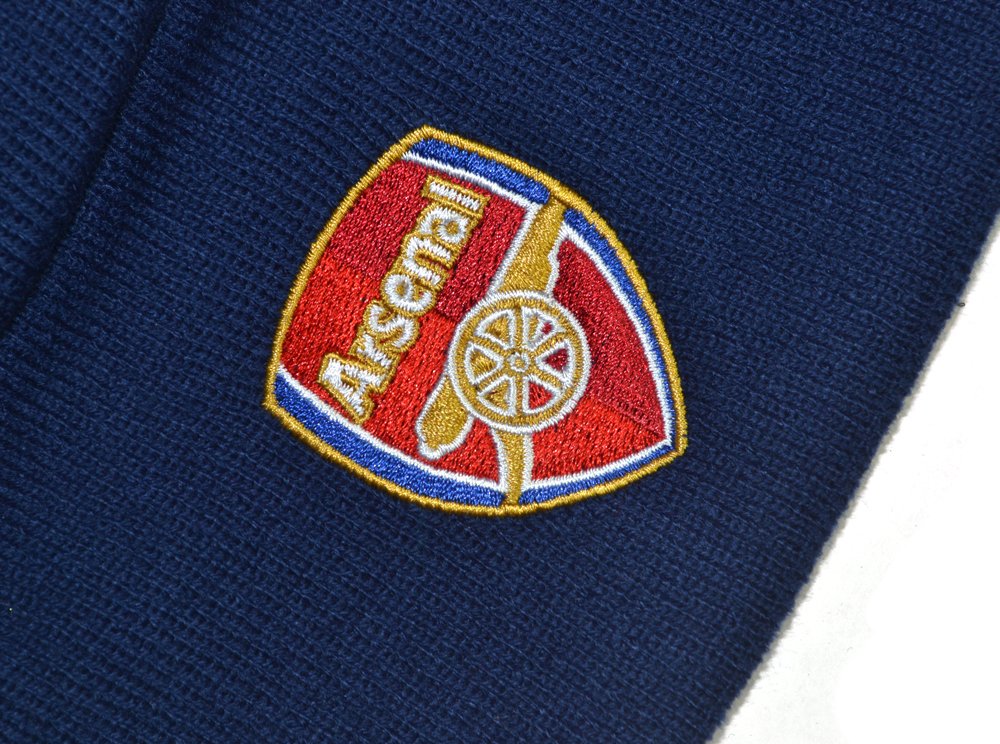 Arsenal Fc Official Product Beanie Hat Navy Club Crest Embriodery New Season, Blue, One Size