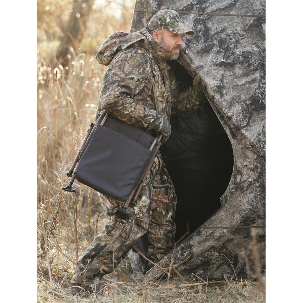 Guide Gear Huntrite 360 Swivel Hunting Blind Chair, 300 Pound Capacity, Folding, Lightweight, Portable, Padded Cushion Hunting S
