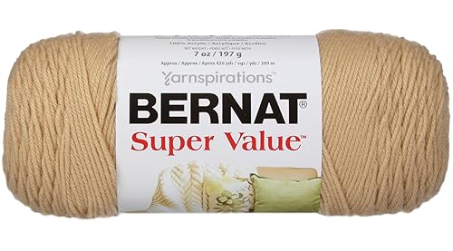 Bernat Super Value Yarn, 7 Oz, Gauge 4 Medium Worsted, Dark Heather