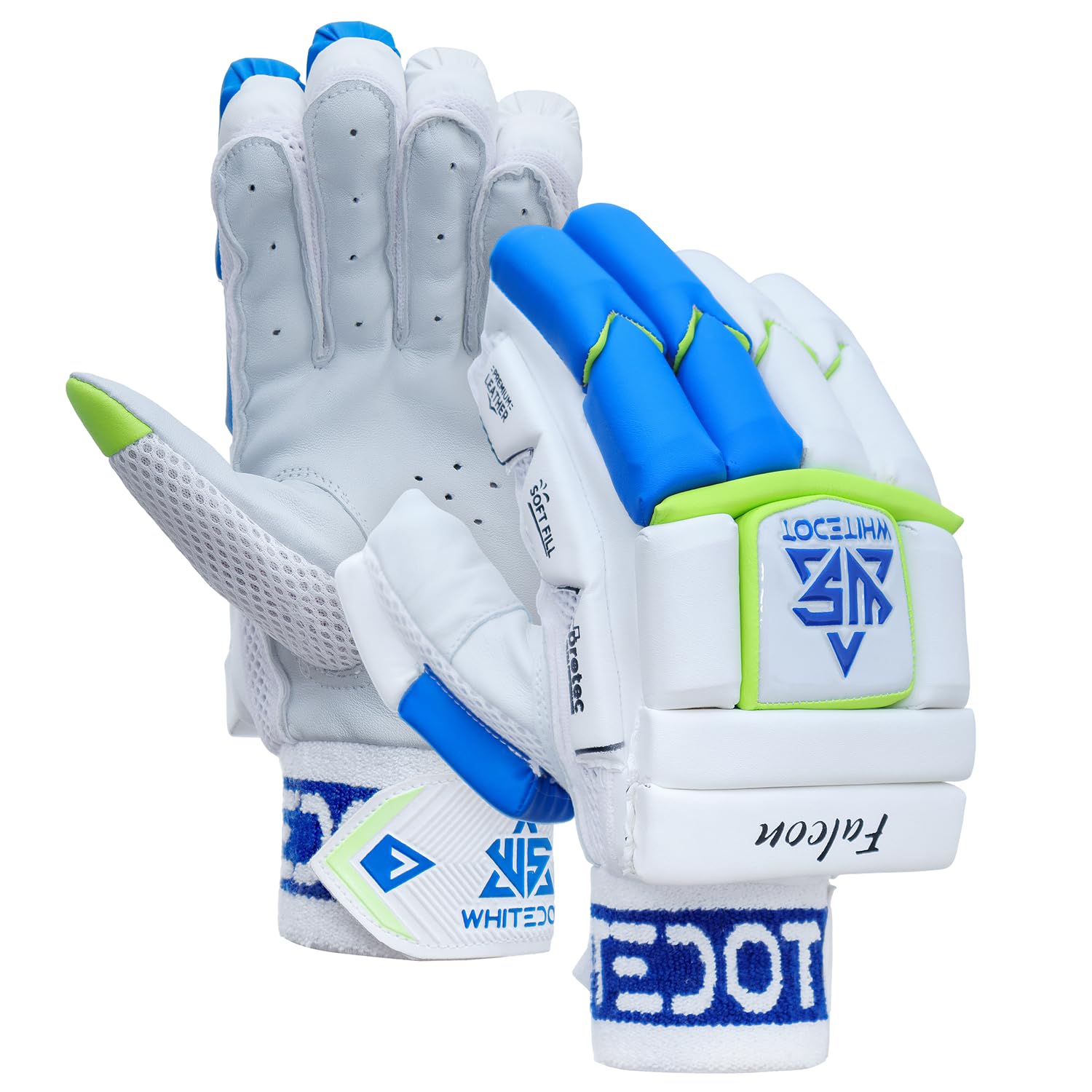 Whitedot Falcon Levlon Cricket Batting Gloves Idol for Boys/Small, Right Hand | Ideal for Training and Matches, Stylish Cricket 