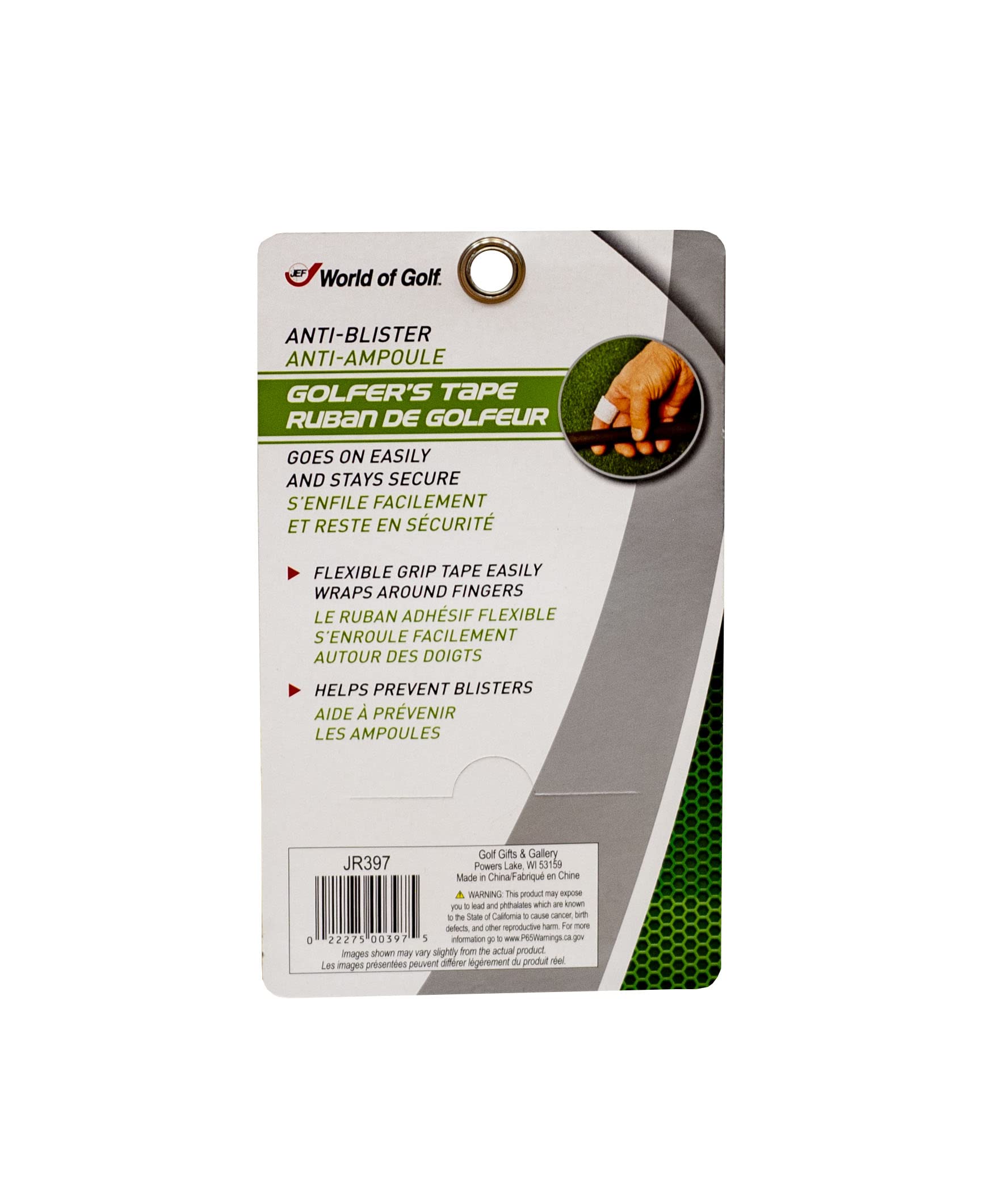 Jef World Of Golf Gifts And Gallery, Inc. Golfers Tape, White