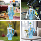 Velaco 11 PCS Accessories for Stanley Cup, Water Bottle Handle Strap for Stanley 30/40 oz tumbler with handle, including Straw T