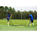 Franklin Sports Blackhawk Backyard Soccer Goal - Portable Kids Soccer Net - Pop Up Folding Indoor + Outdoor Goals - 9' X 5'6'' -
