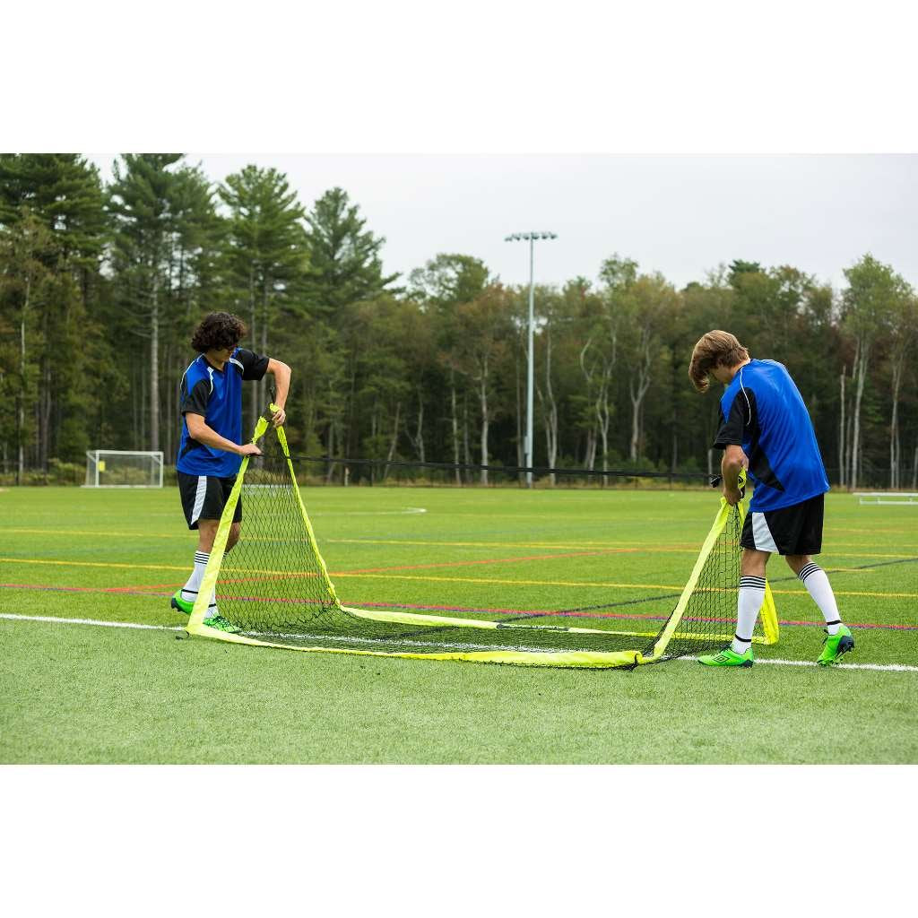 Franklin Sports Blackhawk Backyard Soccer Goal - Portable Kids Soccer Net - Pop Up Folding Indoor + Outdoor Goals - 9' X 5'6'' -