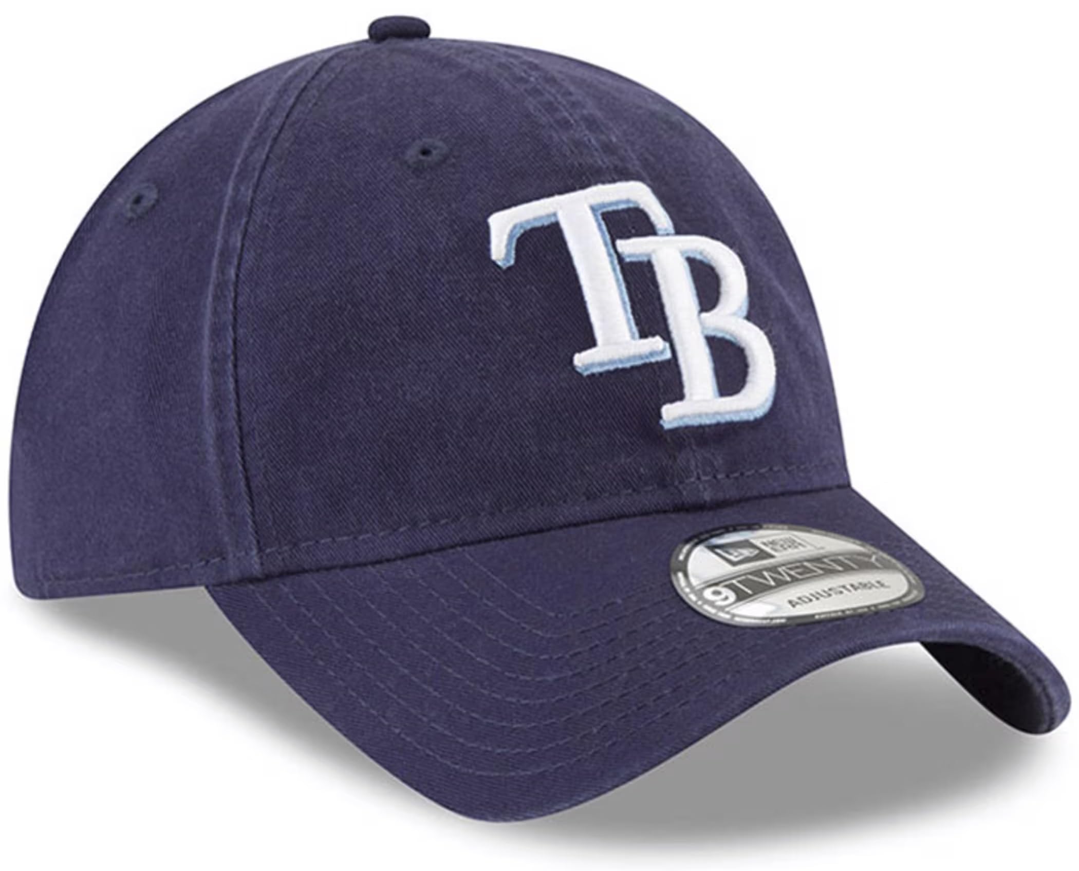 New Era Mlb Core Classic 9Twenty Home Team Color Adjustable Hat Cap One Size Fits All (Us, Alpha, One Size, Tampa Bay Rays)