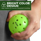 A11N S40 Outdoor Pickleball Balls- Usapa Approved, 3-Pack, Neon Green
