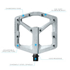 Crankbrothers Mtb Pedals Stamp 2 Large Raw And Silver