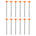 Stansport Helix Steel Tent Stake - 12 Pack