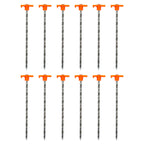 Stansport Helix Steel Tent Stake - 12 Pack