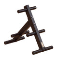 Body-Solid (Owt24) Ez-Load Olympic Weight Tree Rack - 1000 Lb Capacity, 6-Post Plate Storage, Secure Bumper Plate Organizer For 