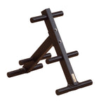 Body-Solid (Owt24) Ez-Load Olympic Weight Tree Rack - 1000 Lb Capacity, 6-Post Plate Storage, Secure Bumper Plate Organizer For 