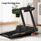16% Incline Treadmill with Handles, 3-in-1 Portable Treadmills for Home and Office, Foldable Treadmills with 300 Lbs Weight Capa