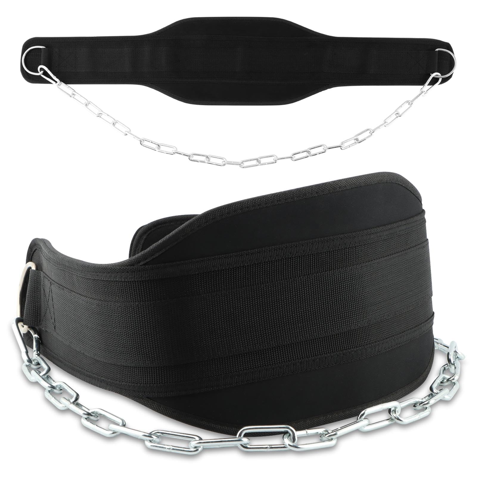 Dip Belt With 34 Heavy Duty Chain,Weightlifting Belt or Pull-Ups, Powerlifting, Squats,and Bodybuilding,550lbs - 650lbs Weight C