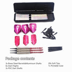 Roobeeo Soft Tip Darts Set For Electronic Dart Board 18/22G Plastic Tip Darts Set With Brass Barrels&Aluminum Shafts, 6 Flights