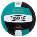 Tachikara Sensi-Tec Composite Colorful High Performance Volleyball, Teal-White-Bk