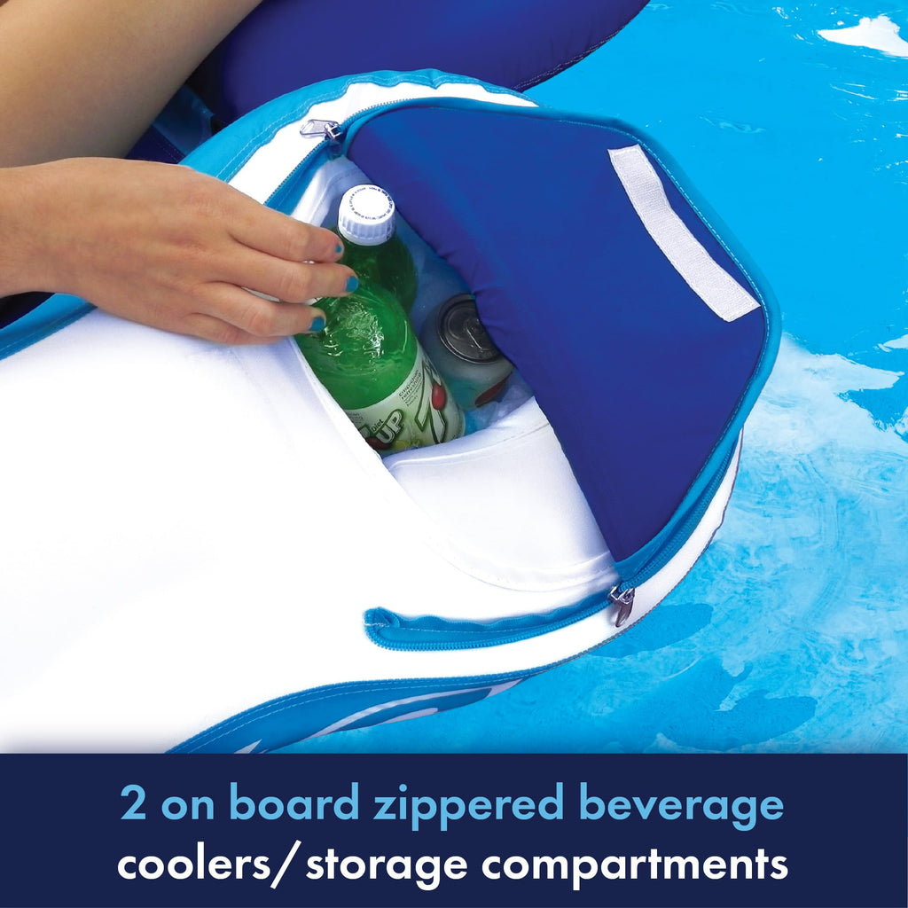 Wow Sports - Inflatable Pool Party Lounge - Single Salon Lounge Chair - Summer Accessory For Kids & Adults