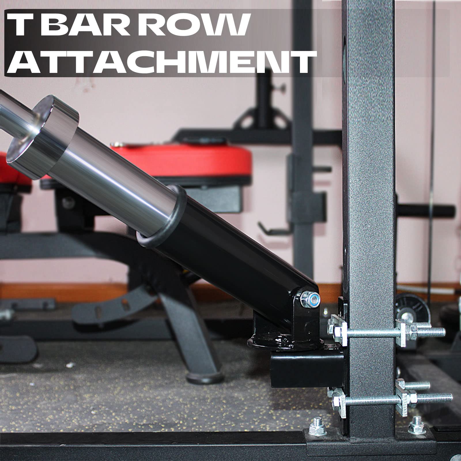 Bluslm T Bar Row Platform Landmine Attachments For Squate Rack Or Wall Mount Fits 2-Inch Barbell, Landmine Base Gym Equipment, P