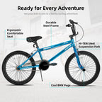 Joystar Gemsbok 20 Inch Kids Bike Freestyle Bmx Bike For 7-12 Girls And Boys Bikes 20 In Wheels Children Bmx Kids' Bicycles Dual