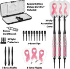 Fat Cat Pink Lady Soft Tip Darts With Storage/Travel Case, 16 Grams