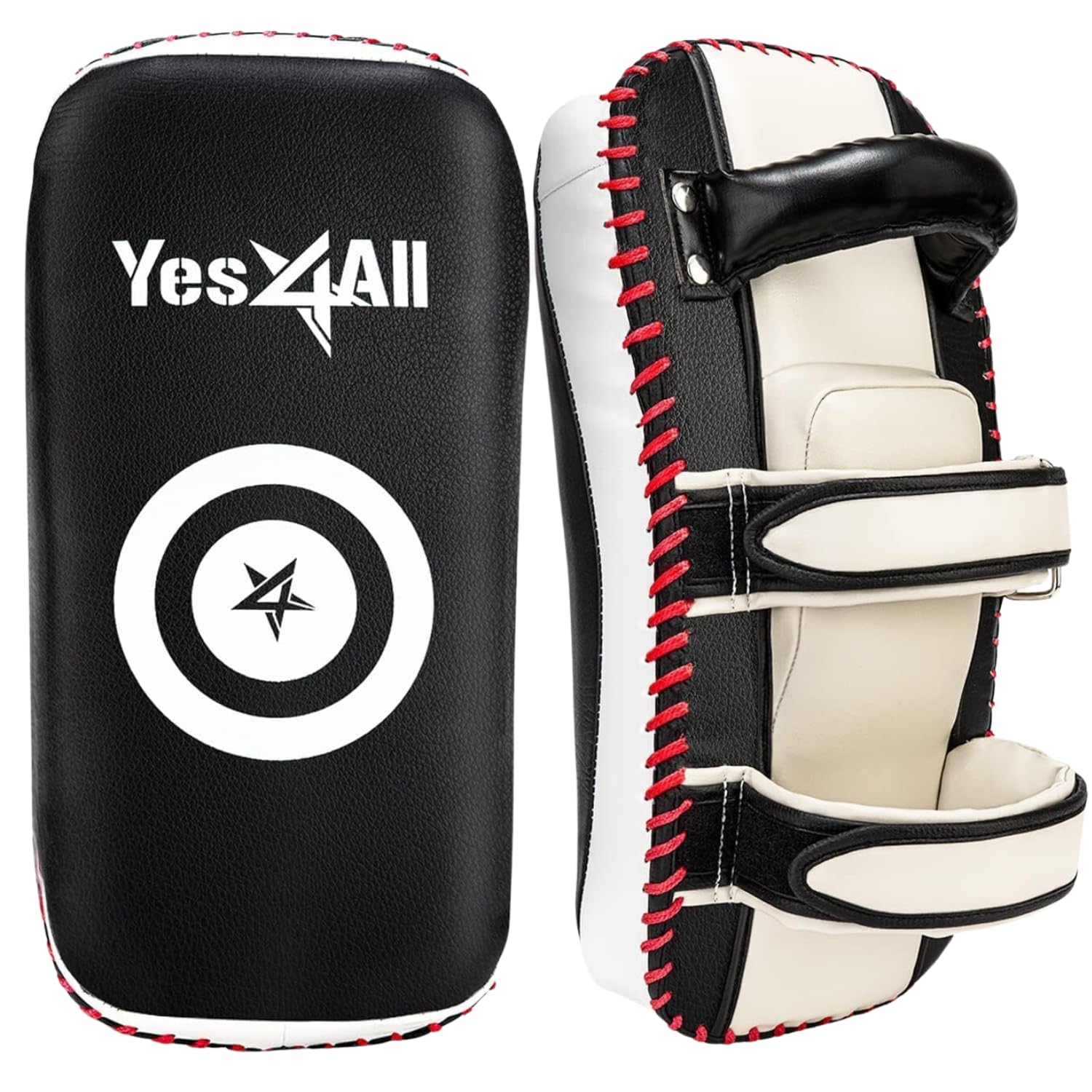 Yes4All Thick Boxing Strike Curved Thai Pad MMA Strike Kick Shield, Coaching Padding for Sparring for Kickboxing & Self Defense 