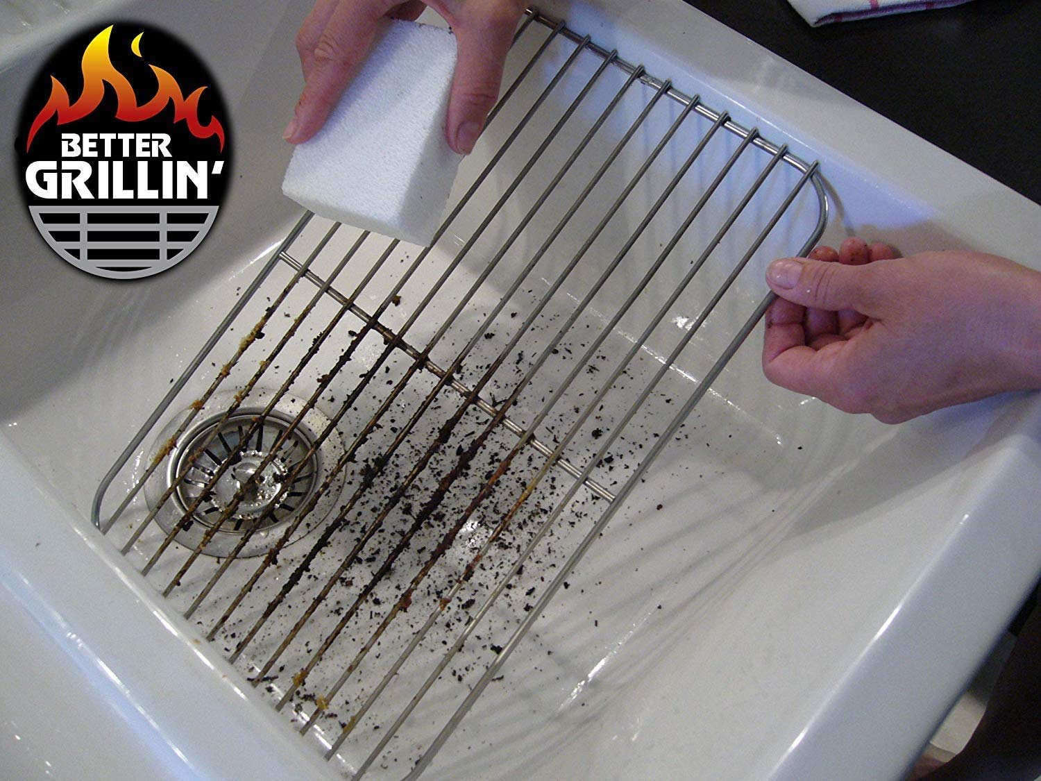 Better Grillin Scrubbin Stone Grill Cleaner-Scouring Brickbarbecue Grill Brushbarbecue Cleaner For Bbq, Griddle, 12Pk