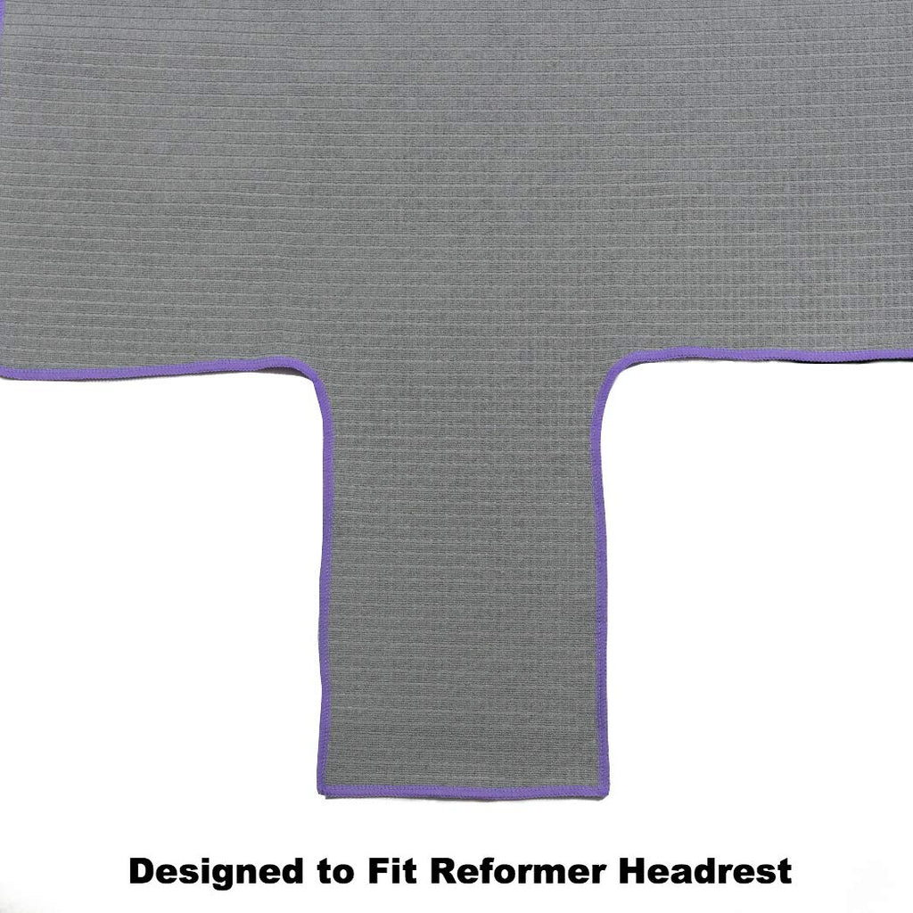 Salt & Honey Non-Slip Pilates Reformer Mat Towel (Gray)