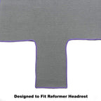 Salt & Honey Non-Slip Pilates Reformer Mat Towel (Gray)