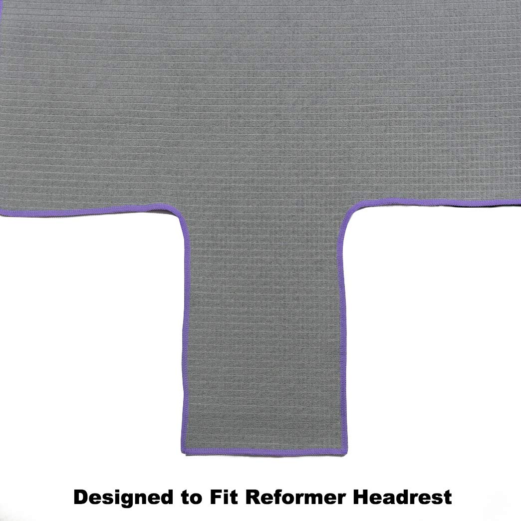 Salt & Honey Non-Slip Pilates Reformer Mat Towel (Gray)