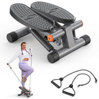 Niceday Steppers For Exercise, Stair Stepper With Resistance Bands, Mini Stepper With 300Lbs Loading Capacity, Hydraulic Fitness