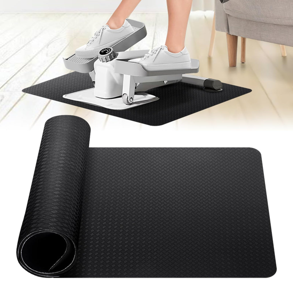 Upgrade Double-Sided Non-Slip Workout Mat For Elliptical Leg Exerciser, Exercise Mat For Under Desk Elliptical Floor Protection