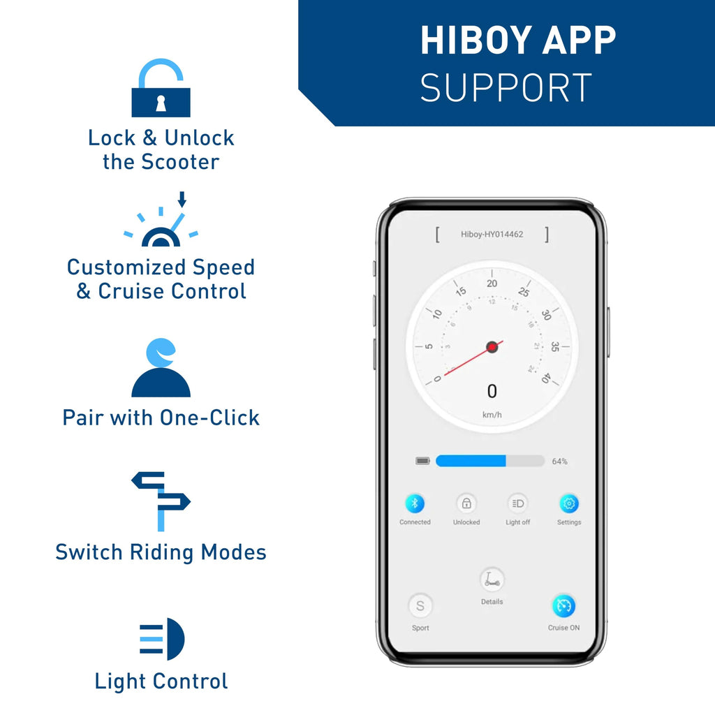 Hiboy Electric Scooter, 8.5 Tires, Up to 17 Miles Range, 350W Motor & 19 MPH Portable Foldable Commuting Electric Scooter for Ad