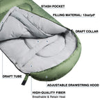 Atarashi Wide Sleeping Bags For Adults, Mens Sleeping Bags For Camping, Hiking And Outdoors, 3-4 Seasons Warm Cold Weather, Ligh
