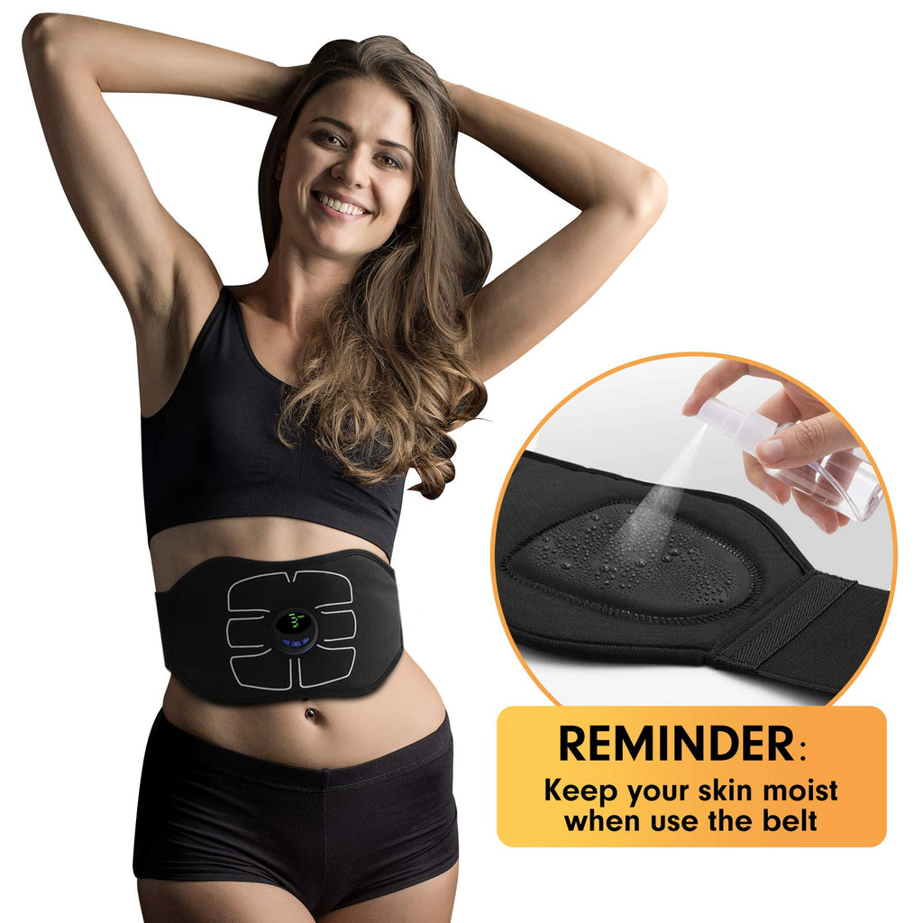 Marcooltrip Mz Abs Stimulator,Ab Machine,Abdominal Toning Belt Workout Portable Ab Stimulator Home Office Fitness Workout Equipm
